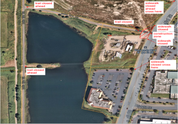 Lake Tye Trail Closure Map
