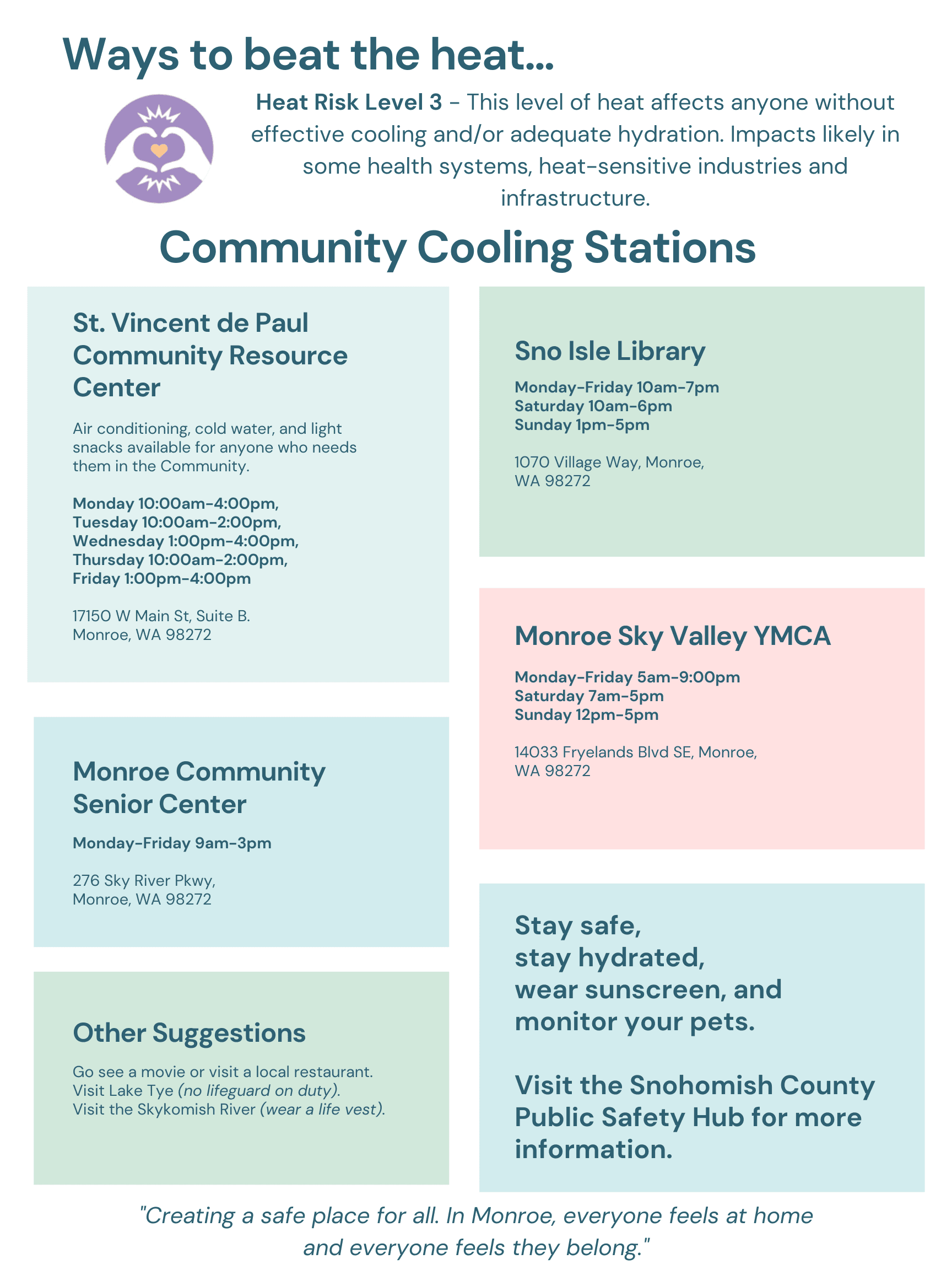 Ways to beat the heat 