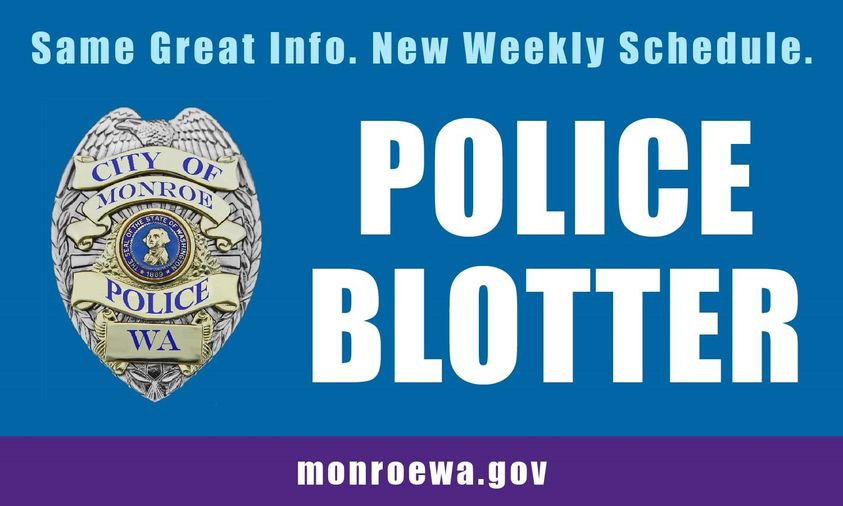 New Weekly Blotter Schedule