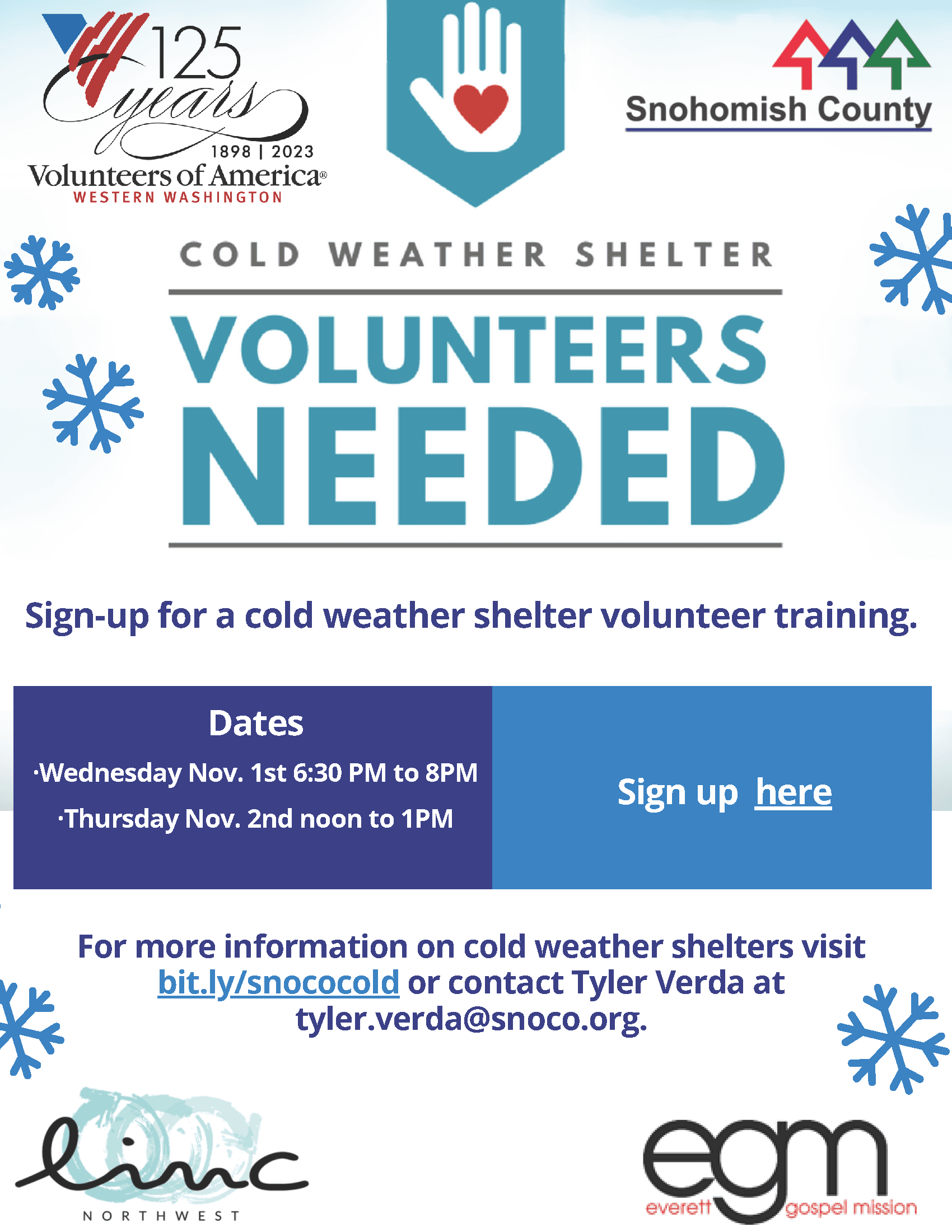 Cold Weather Shelter Volunteer Training