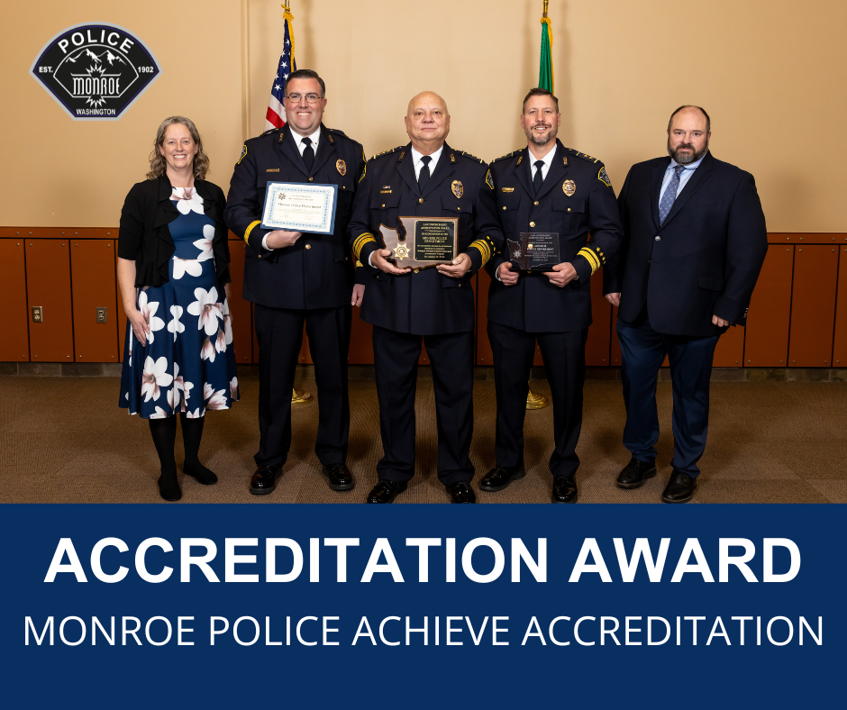 Police Dept Accreditation Photo