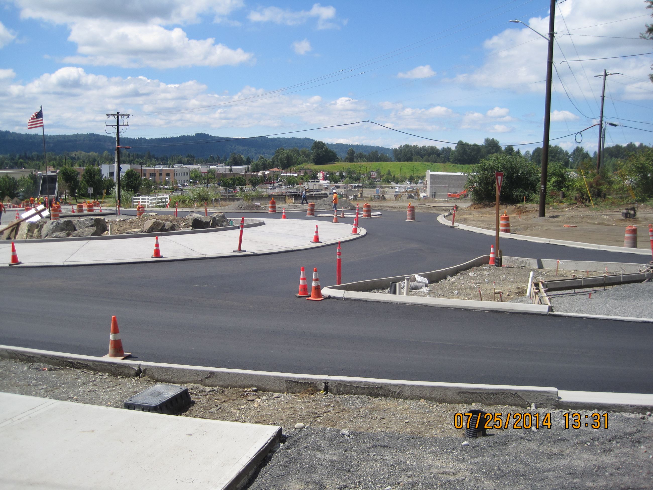 Chain Lake Road Roundabout