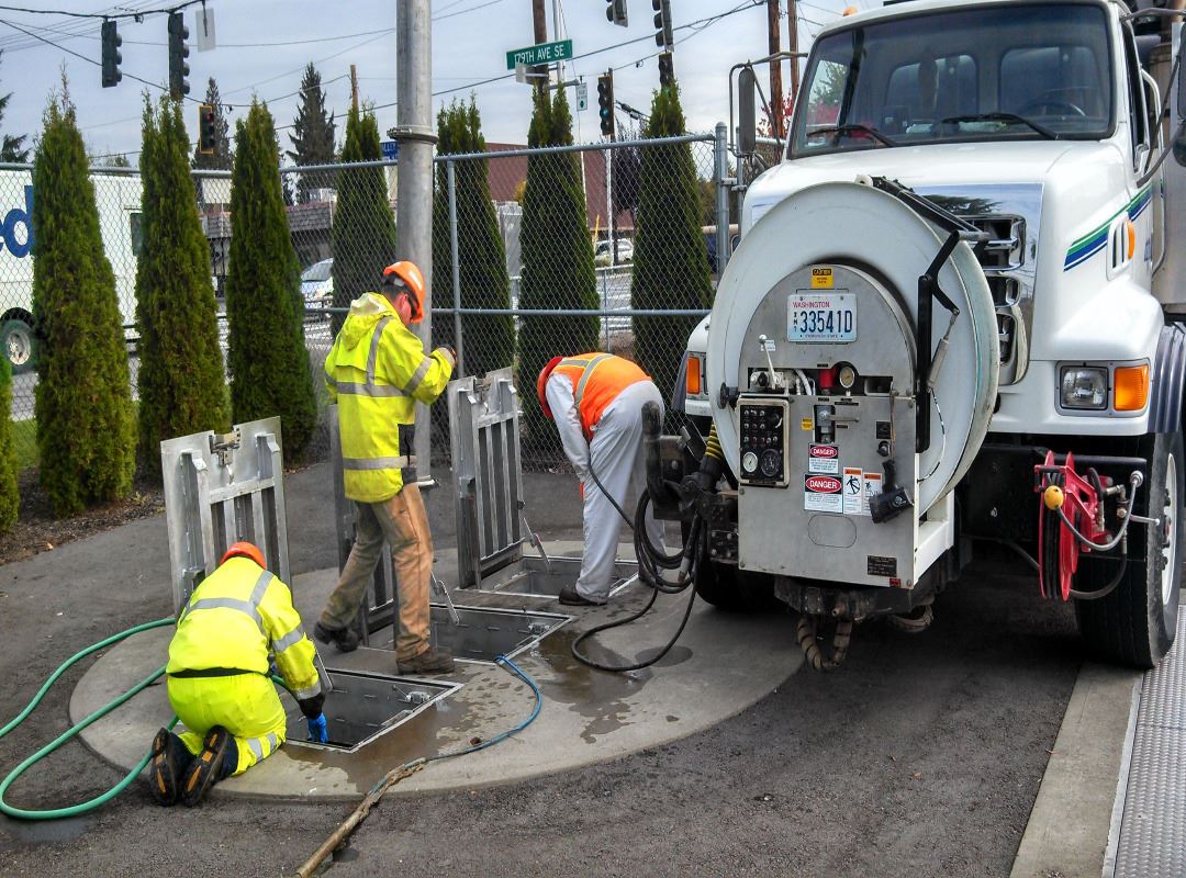 Vactor Cleaning Lift Station