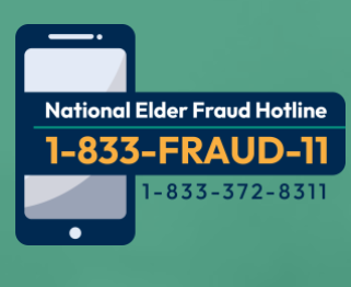 Elder Fraud Hotline Graphic